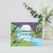 熱帯雨林の川 ポストカード (スタンド正面)