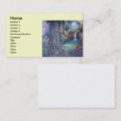 熱帯雨林の景色の川の滝の芸術 名刺 (正面/裏面)
