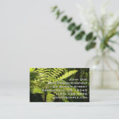 熱帯雨林の木シダ 名刺 (スタンド正面)