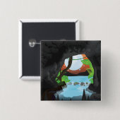 熱帯雨林の洞窟 缶バッジ (正面&裏面)