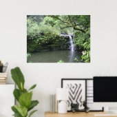 熱帯雨林の滝 ポスター (ホームオフィス)