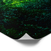 熱帯雨林の滝 ポスター (角)