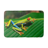 熱帯雨林の緑の目が赤いアマガエル バスマット (正面)