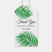 熱帯雨林の葉を愛結婚して育てよう ギフトタグ (裏面)