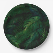 熱帯雨林の葉緑葉 ペーパープレート (正面)
