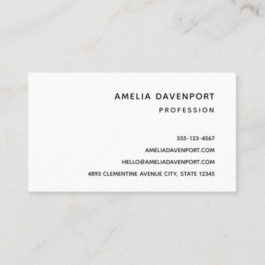 熱帯雨林の葉 名刺 (裏面)