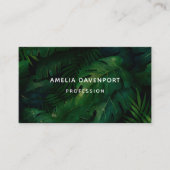 熱帯雨林の葉 名刺 (正面)