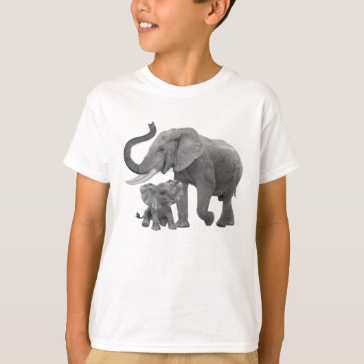 熱帯雨林の象たち Tシャツ (正面)