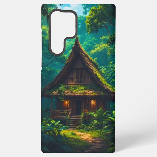 熱帯雨林の静かな家 SAMSUNG GALAXYケース (裏面)