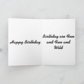 熱帯雨林のToucanの芸術 カード (内部)