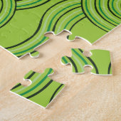 熱帯雨林オーストラリアのドリームタイムリバーパターン ジグソーパズル (側面)