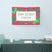 熱帯雨林カエル誕生日 横断幕 (トレードショー)