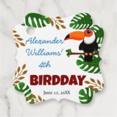 熱帯雨林トゥーカンバードチルドレンの誕生日パーティー フェイバータグ (正面)