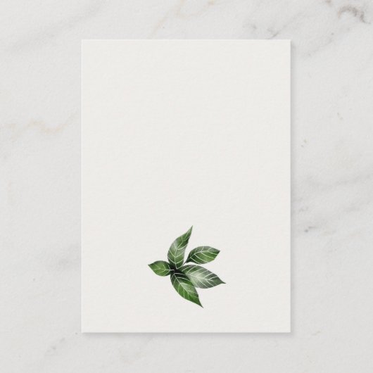 熱帯雨林トゥーカン結婚の願い事 エンクロージャーカード (裏面)