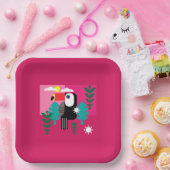 熱帯雨林トゥーカン ペーパープレート (パーティー)