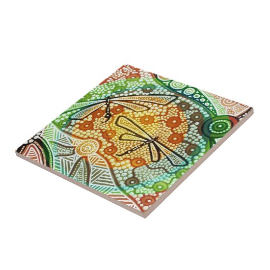 熱帯雨林トンボ タイル (側面)