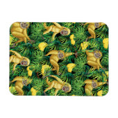 熱帯雨林バナナジャングルのギブボンアペ マグネット (横)