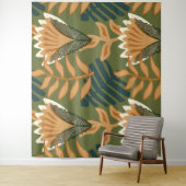 熱帯雨林フローラブロッサムデザイン タペストリー (インサイチュ)