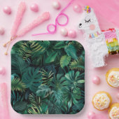 熱帯雨林葉の ペーパープレート (パーティー)