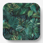 熱帯雨林葉の ペーパープレート (正面)