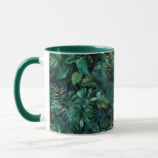 熱帯雨林葉の マグカップ (左)