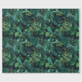 熱帯雨林葉の ラッピングペーパー (フラット)