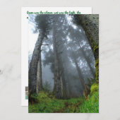 熱帯雨林詩カード 招待状 (正面/裏面)