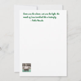 熱帯雨林詩カード 招待状