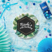 熱帯雨林離れの夏エレガントパーティー ペーパープレート (パーティー)