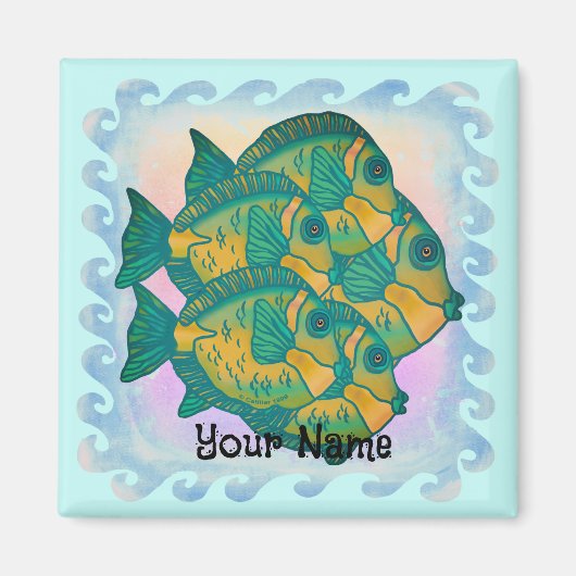 熱帯雨林魚 マグネット (正面)