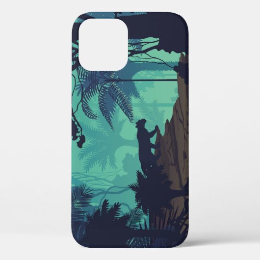 熱帯雨林、ジャガー夕べ背景。 Case-Mate iPhoneケース (裏面)