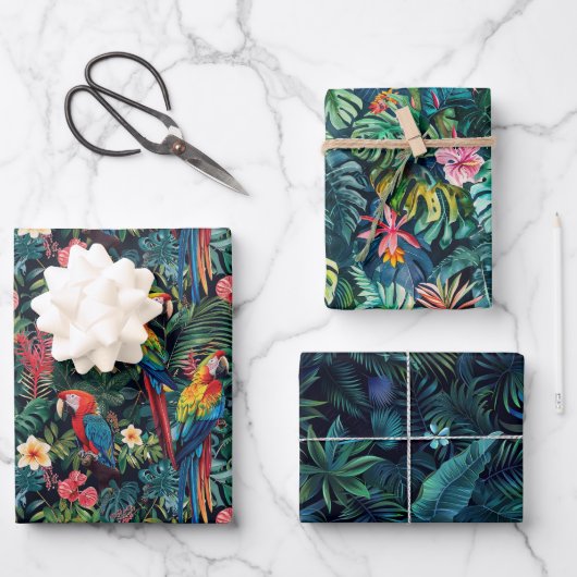 熱帯雨林 ラッピングペーパーシート (正面)