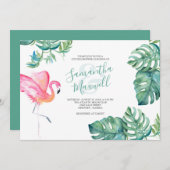 熱帯雨色の緑のカップルのシャワー (正面/裏面)