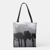 熱帯雨雲のグレースケール トートバッグ (裏面)