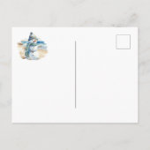 熱帯雪だるまのクリスマスの移動発表 案内ポストカード (裏面)