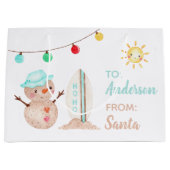 熱帯雪だるま抱き枕 ラージペーパーバッグ (正面)