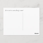 熱帯雪だるま ポストカード (裏面)