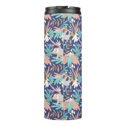 熱帯青い怠惰パターン タンブラー (裏面)