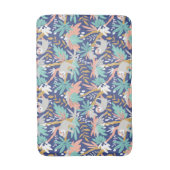 熱帯青い怠惰パターン バスマット (正面縦)