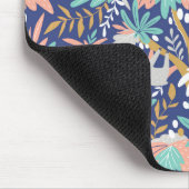 熱帯青い怠惰パターン マウスパッド (コーナー)