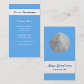 熱帯青の砂ドル 名刺 (正面/裏面)