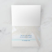 熱帯青牧師鑑賞指導者聖なる書物、 経典 サンキューカード (内部)