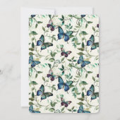 熱帯青蝶結婚類 招待状 (裏面)