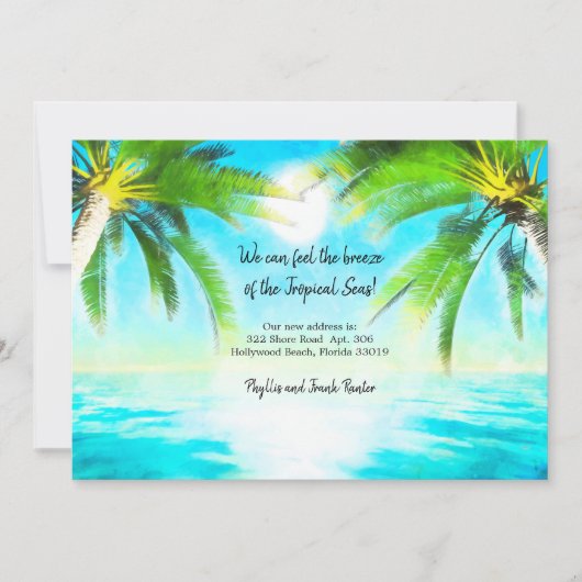 熱帯風の動く発表 案内状 (正面)