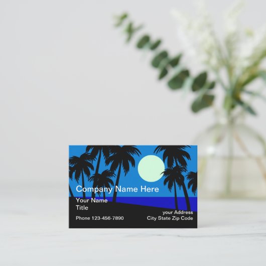 熱帯風光 名刺 (スタンド正面)