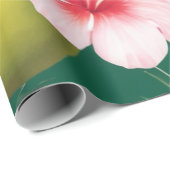 熱帯風景植物の緑豊かな美しい ラッピングペーパー (ロールコーナー)