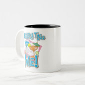 熱帯飲み物は私を祝います ツートーンマグカップ (正面左)