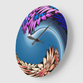 熱帯高波 ラージ壁時計 (傾斜)