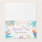 熱帯魅力的パーティー食品ラベル (外部フラット)