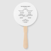 熱帯魅力的フローラと緑結婚園 ハンドファン (裏面)